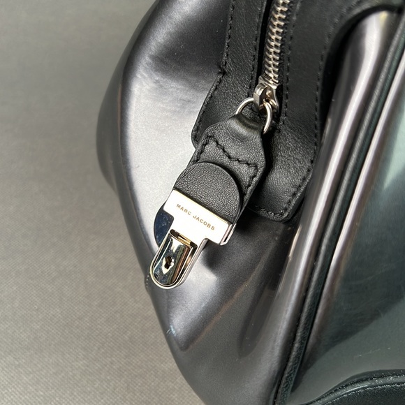 Marc jacobs top hanle leather bowling bag mirror finish 2012 runway collection - Picture 5 of 16